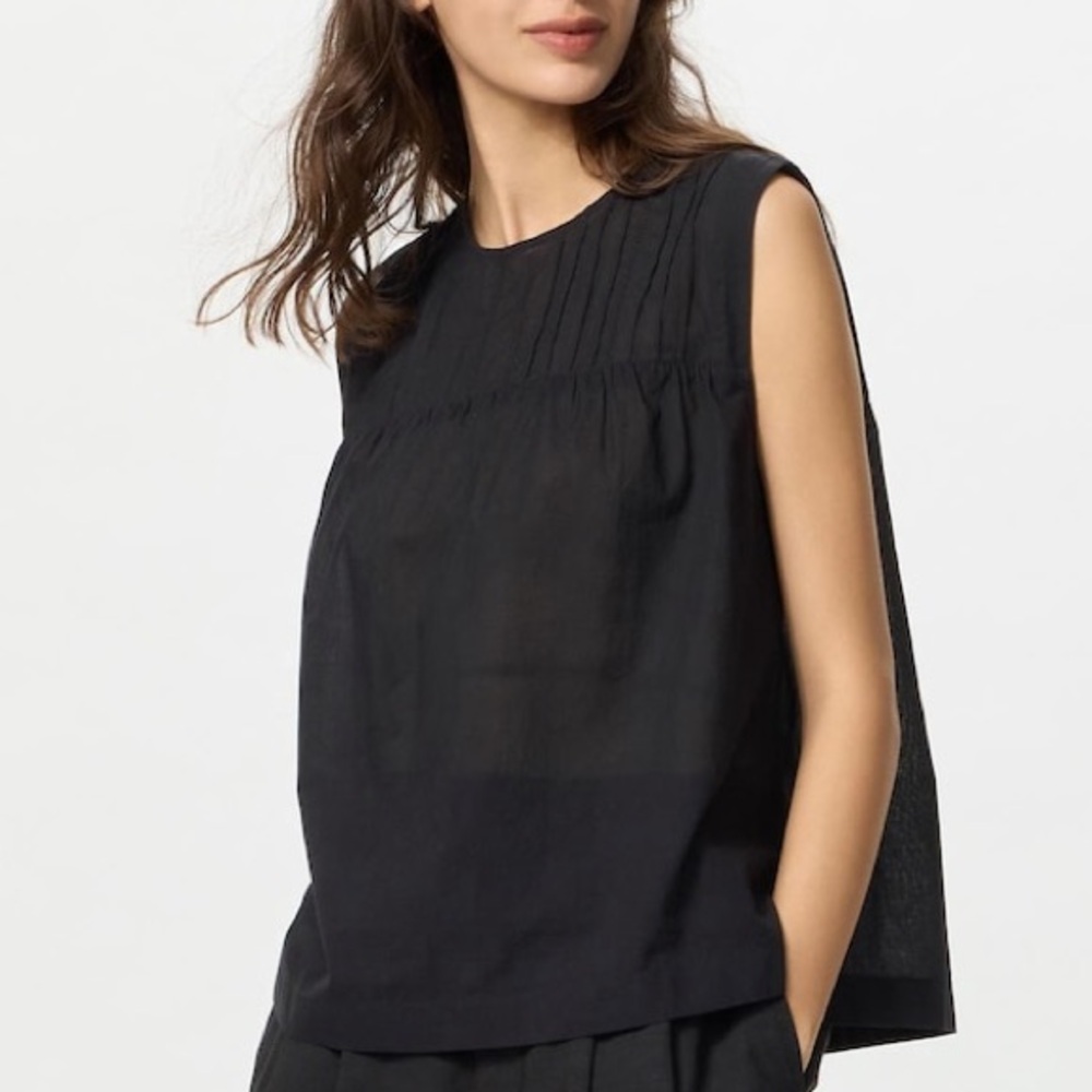 Uniqlo Cotton Sheer Top